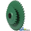 A-AE54302 Sprocket, Double, Lower Drive Roller, 40/24 Tooth PN: AE54302