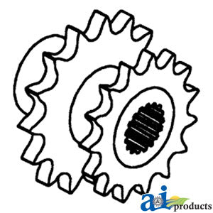A-AH115267 Sprocket, Walker & Shoe Drive PN: AH115267