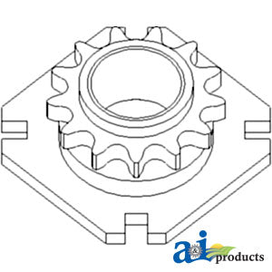 A-AH143100 Sprocket, Drive, 13 Tooth / 60 Chain PN: AH143100