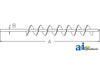 A-AH169020 Auger, Shoe Grain Supply (Stainless Steel, LH) PN: AH169020