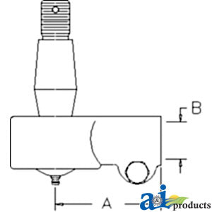 A-AH204612 Tie Rod End, Cylinder Rod PN: AH204612