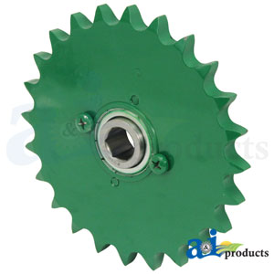 A-AH206131 Idler Sprocket, Unloading Auger Drive w/ Bearing PN: AH206131