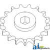 A-AH215495 Sprocket, Row Unit, 17 Tooth / 80 Chain, Speed Up PN: AH215495