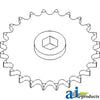 A-AH215519 Sprocket, Row Unit, 24 Tooth / 80 Chain, Speed Up PN: AH215519