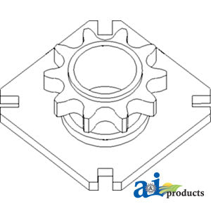 A-AH227660 Sprocket, Drive, Auger Drive Slip Clutch PN: AH227660