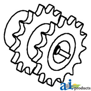 A-AH87249 Sprocket, Walker & Shoe Drive PN: AH87249