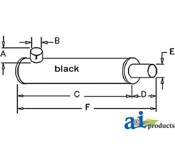 A-AH87288 Muffler PN: AH87288