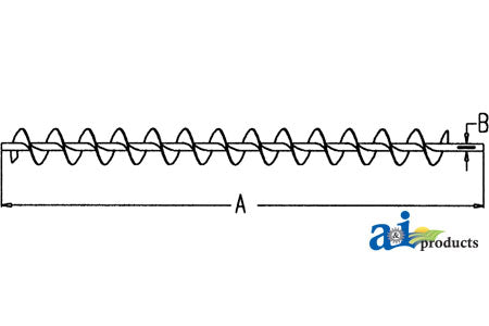 A-AH105856 Auger, Clean Grain, Lower PN: AH105856