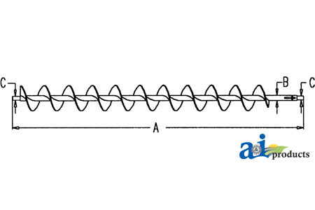 A-AH91469 Auger, Clean Grain, Lower PN: AH91469