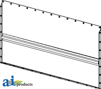 A-AH96541 Feeder House Bottom, Upper Back, Regular Length PN: AH96541