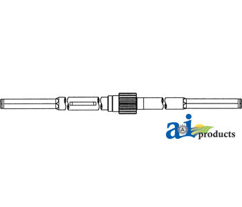 A-AH97642 Shaft, Feeder House, Lower PN: AH97642