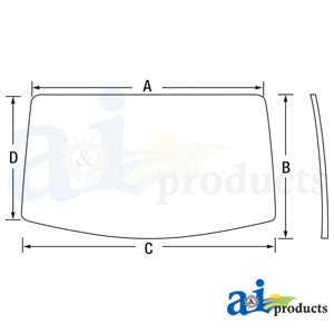A-AL212195 Glass, Rear Window PN: AL212195