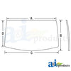 A-AL212195 Glass, Rear Window PN: AL212195