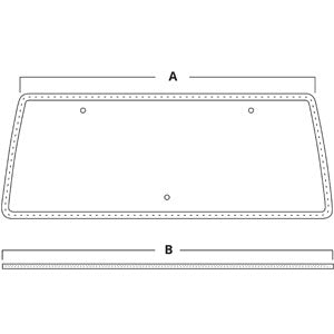 A-AM137460 Glass, Rear PN: AM137460