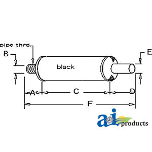 A-AM30280 Muffler PN: AM30280