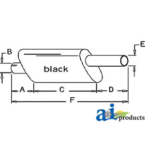 A-AM3246T Muffler PN: AM3246T