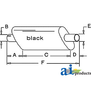 A-AR21805R Muffler PN: AR21805R