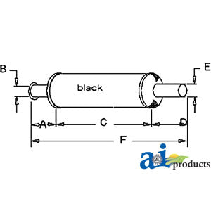 A-AR30190 Muffler PN: AR30190