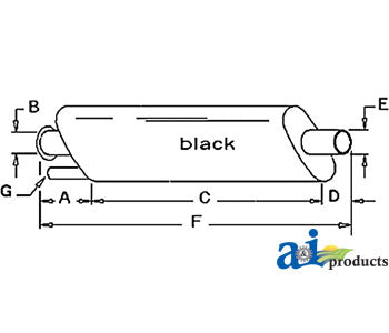 A-AR44418 Muffler PN: AR44418