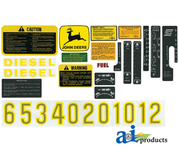 A-AR52393 Decal Set PN: AR52393