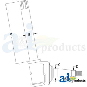 A-AR53880 Spindle (RH/LH) PN: AR53880
