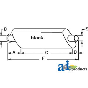 A-AR61074 Muffler PN: AR61074