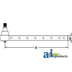 A-AR63592 Tie Rod, Outer (8 Cross Holes) PN: AR63592