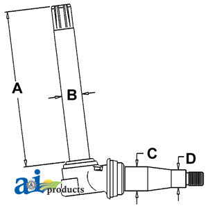 A-AR74606 Spindle (RH/LH) PN: AR74606