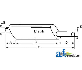 A-AR86597 Muffler PN: AR86597