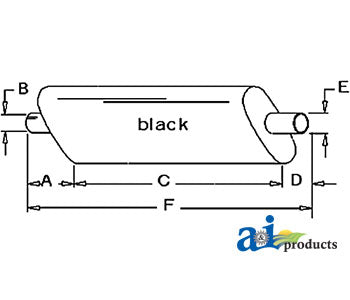 A-AR86602 Muffler PN: AR86602