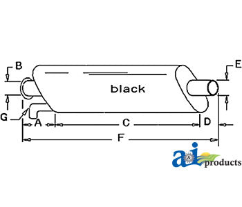 A-AR89594 Muffler PN: AR89594