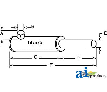 A-AT10899T Muffler PN: AT10899T