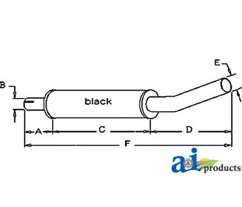 A-AT14167 Muffler PN: AT14167