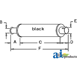 A-AR38383 Muffler PN: AR38383