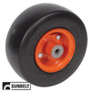 A-B1CO86 WHEEL-SMOOTH, 9X3.5X4, SOLID, ORANGE PN: B1CO86