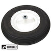 A-B1CO95 WHEEL-RIBBED, 4.8X4X8, SOLID, WHITE PN: B1CO95