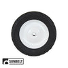 A-B1SB278 WHEEL-DECK, 8X1.75, DIAMOND, STEEL,WHITE PN: B1SB278