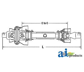 A-700728508 Complete 80? CV Driveline, 540 RPM PN: 700728508