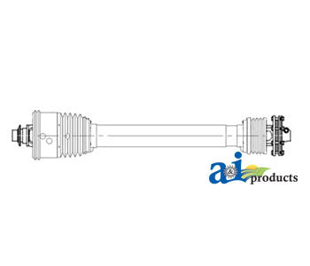 A-68771001 Complete 80? CV Free Rotation Driveline, 540 RPM W/Clutch PN: 68771001
