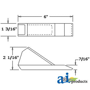 A-BSP8075 Box Scraper Point PN: BSP8075