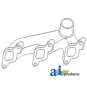 A-C5NE9430A Manifold, Exhaust (Horizontal) PN: C5NE9430A