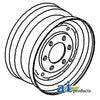 A-C5NN1015A Rim, Front Wheel PN: C5NN1015A