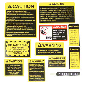 A-CAUKIT Decal Set, Universal Caution PN: CAUKIT