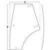 A-CE18612 Glass, Door (LH), Tinted PN: CE18612