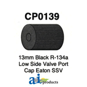 A-CP0139 13mm Black R-143a Low Side Valve Port Cap Eaton SSV (5 Pack) PN: CP0139