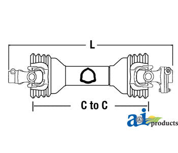 A-70030-35255 Driveline, W/ Shear Bolt Clutch PN: 70030-35255