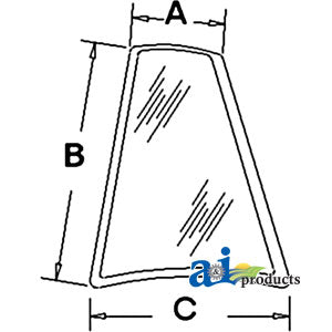 A-D126205 Glass, Rear, Quarter (LH) PN: D126205
