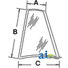 A-D126205 Glass, Rear, Quarter (LH) PN: D126205