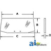 A-D6NN94420N11A Glass, Rear, Lower PN: D6NN94420N11A