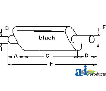 A-D9NN5230EA17M Muffler PN: D9NN5230EA17M